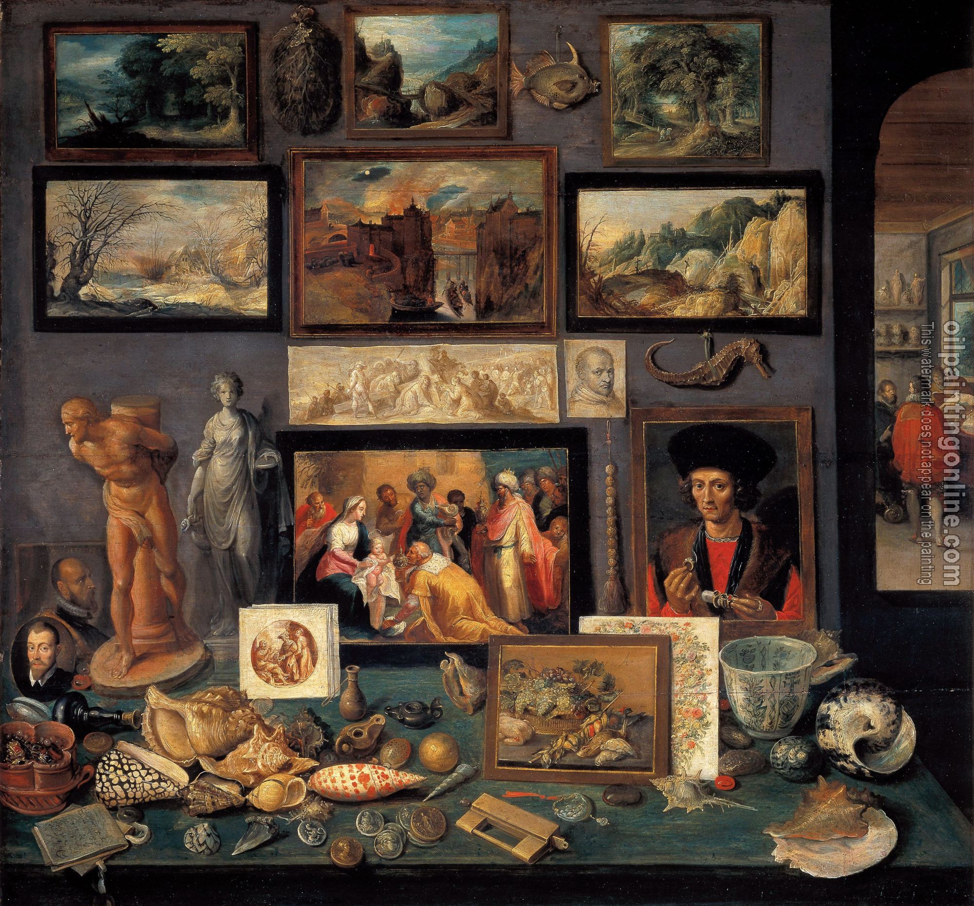 Frans the Younger Francken - art room